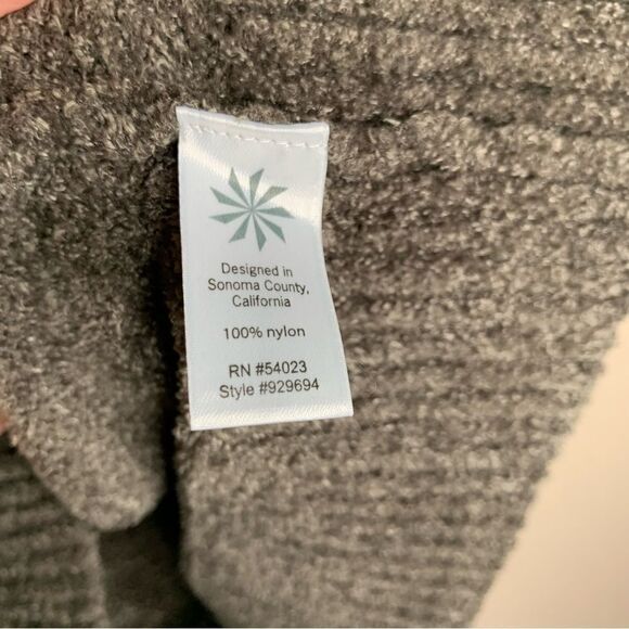 Athleta cuddle up cozy draped neckline chenille pullover sweater dark taupe - Picture 6 of 10